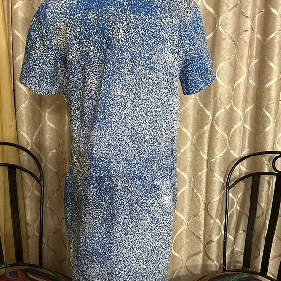 Keno Paris Blue and White Women's mini Dress